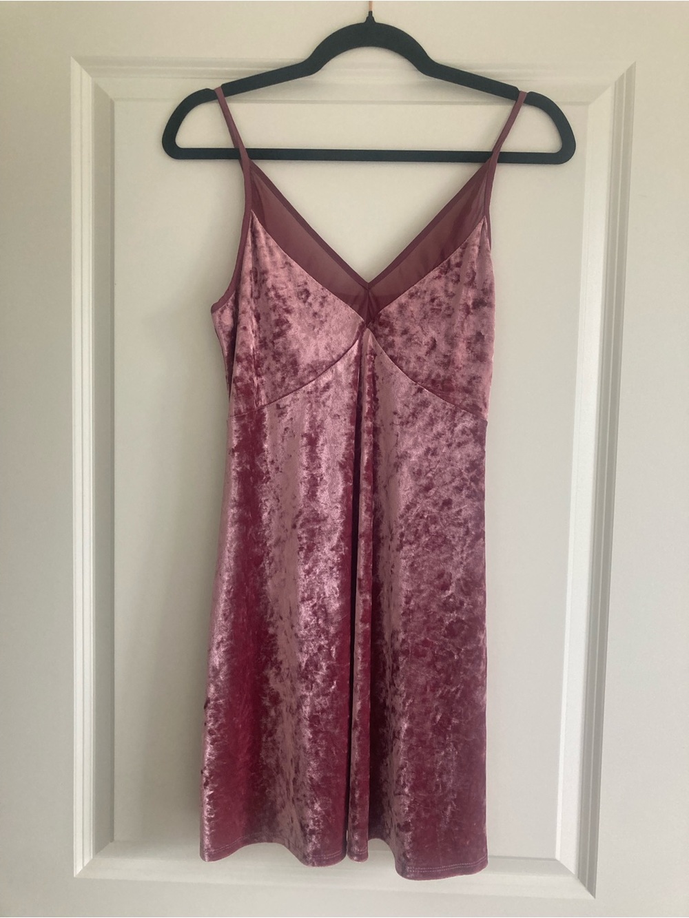 Xhilaration Pink Velvet Mini Slip Dress
